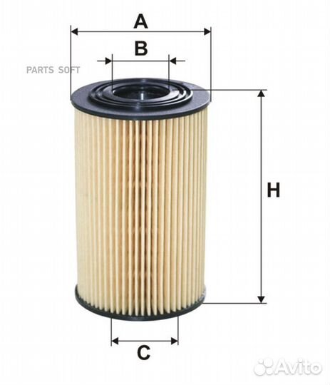 Filtron OE6745 Фильтр масляный (вставка)