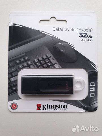 Флешка 32Gb Kingston DataTraveler Exodia, USB 3.0
