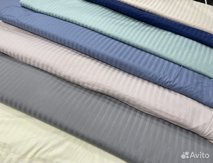 Ткань Страйп сатин премиум 240 см