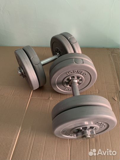 Гантели разборные Torneo по 2,5 кг. Новые