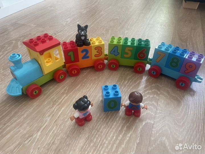Лего дупло поезд с цифрами 10847