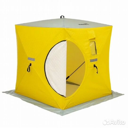 Палатка Куб утепл. 1,5х1,5 yellow /gray premier