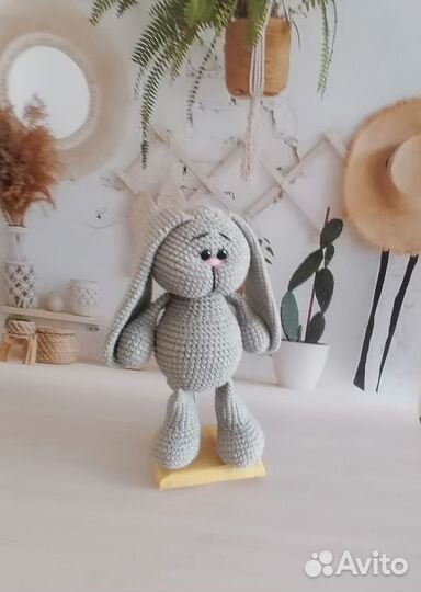 Мягкая игрушка заяц ручной работы