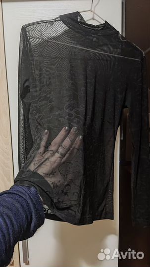 Полупрозрачная блузка 40