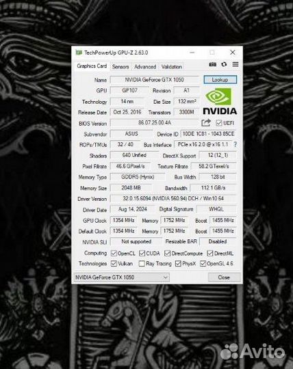 Видеокарта nvidia geforce gtx 1050