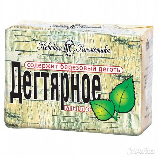 Мыло невская косметика Дегтярное 4шт 100г