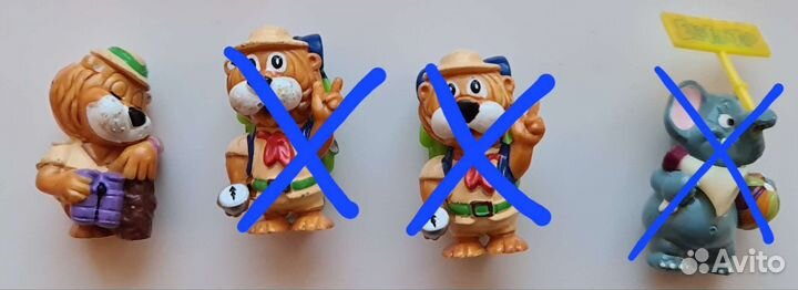 Киндер сюрприз фигурки из 90-х, поштучно