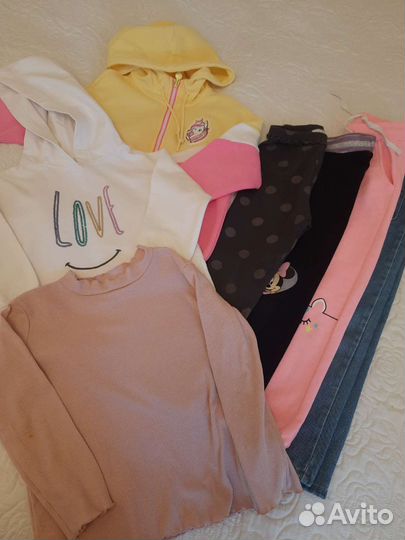 Вещи для девочки пакетом размер 110