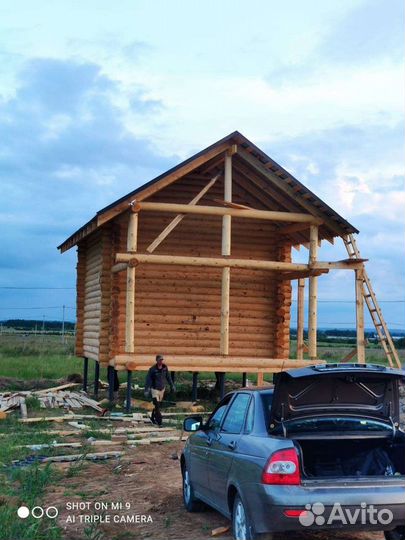 Срубы для бани и дома ручной