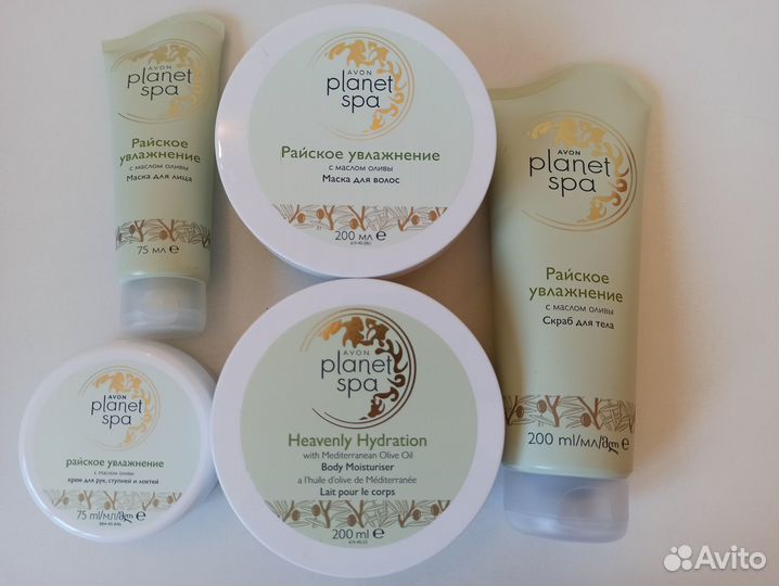 Avon SPA крем-суфле, скраб, маска с маслом оливы