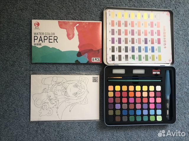 Набор акварельных красок для рисования