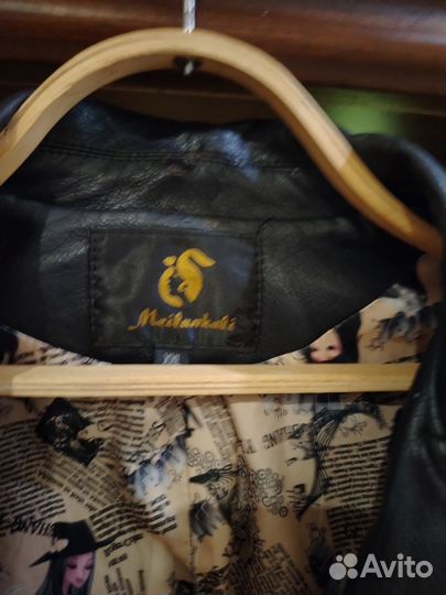 Кожаная куртка косуха 46