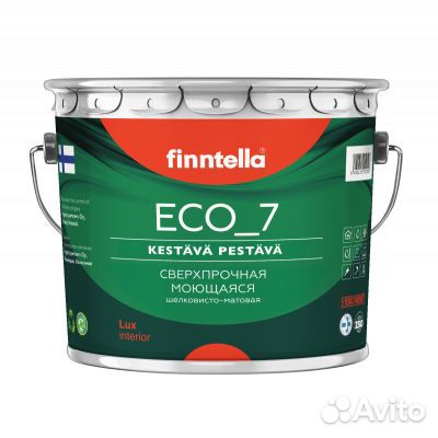 Стойкая интерьерная краска finntella ECO 7