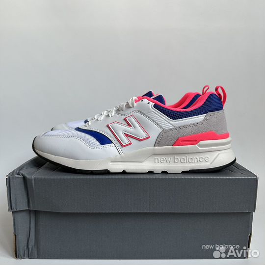 New Balance 997 White Laser Blue Pink CM997HAJ