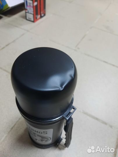 Термос вакуумный IntermoS чёрный, 1200 мл