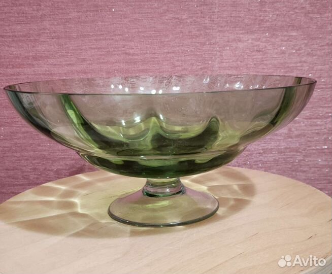 Ваза для фруктов на ножке СССР