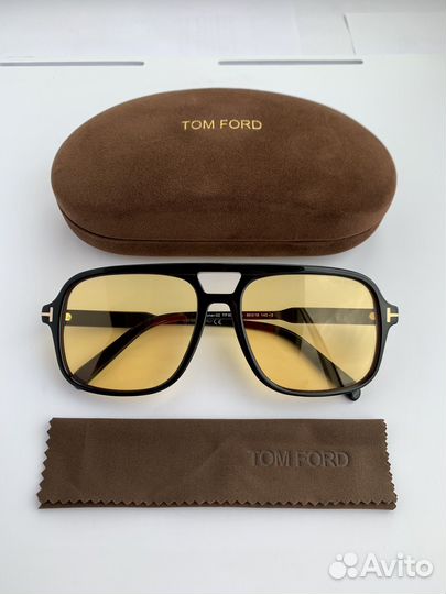 Очки Tom Ford Falconer Aviator желтые