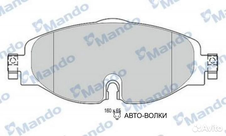 Mando MBF015281 Колодки тормозные VW Golf (13) aud