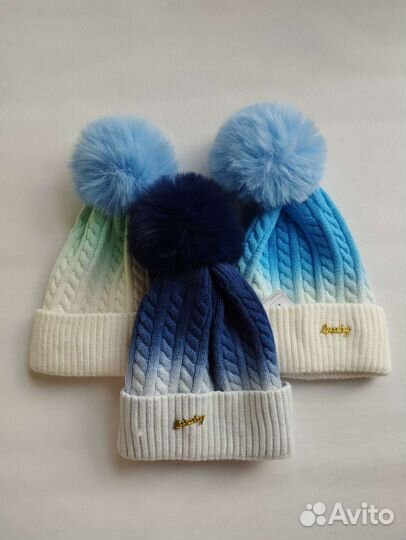 Шапка и варежки детская новые весна/зима