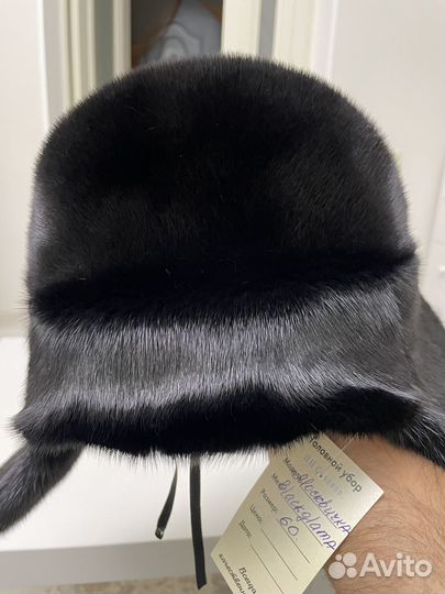 Норковая шапка мужская новая с биркой 59-60 размер