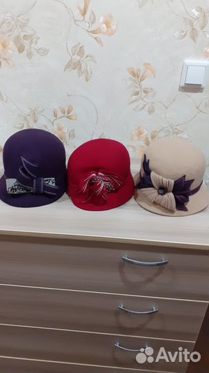 Шляпа фетровая женская