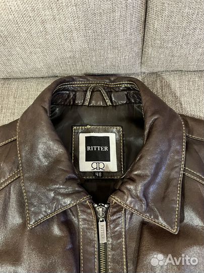 Мужская кожаная куртка ritter