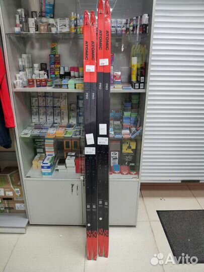 Беговые лыжи atomic PRO S2 RED/WH/black rus