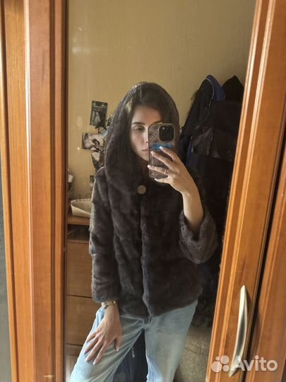 Шуба норка поперечка 40-42