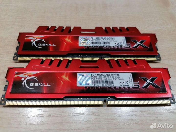 G.Skill Ripjaws 8GB(2x4GB) DDR3 PC3-14900 1866MHz