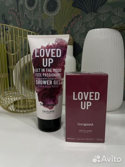 Oriflame туалетная вода /гель д.душа loved UP