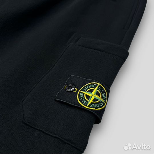Штаны спортивные Stone island AW23-24 черные S-3XL