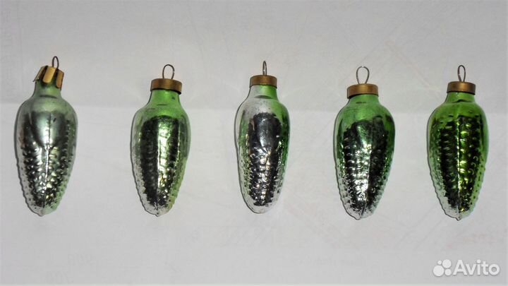 Елочные игрушки подвесные Кукурузки 5 шт СССР