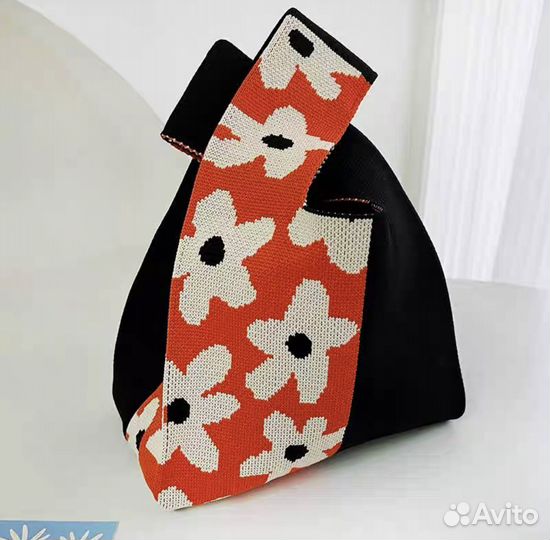 Сумка женская плетеная шопер с ручками в упаковке