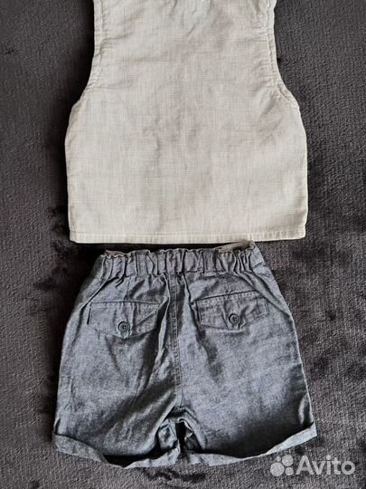 Костюм жилетка и шорты на мальчика 86см