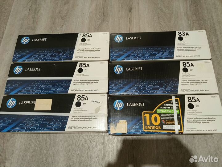 Новый картридж HP CE285A оригинал HP 85A 6 штук