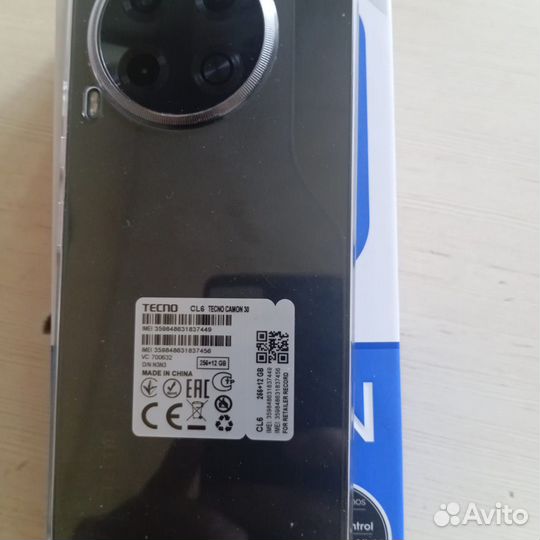 TECNO Camon 30, 12/256 ГБ