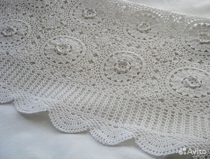 Скатерть вязаная, винтаж, Европа