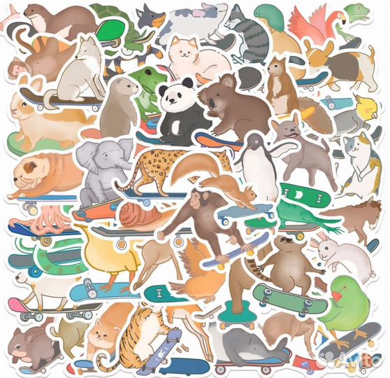 Набор наклейки стикеры для творчества