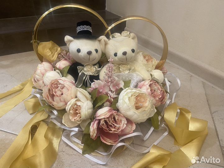 Свадебное украшение авто Мишки / медвежата