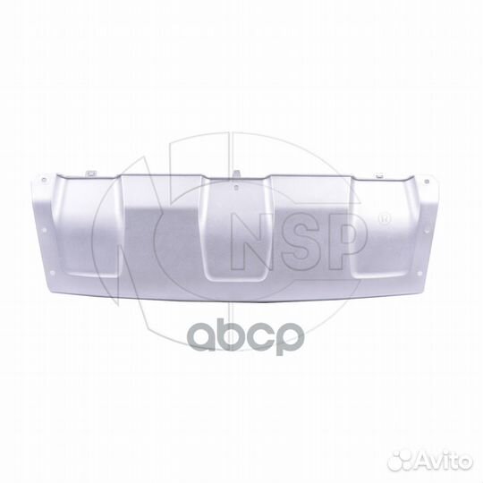 Накладка бампера переднего renault Duster (сере