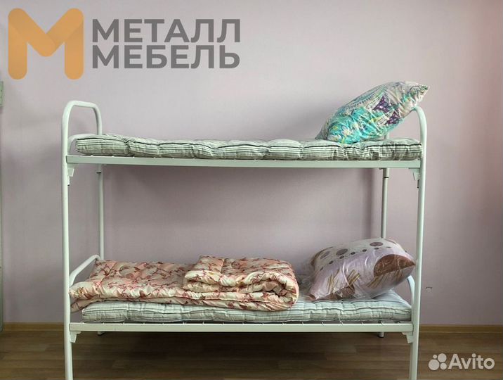 Кровати металлические для рабочих