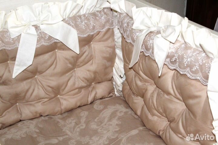 Бортики в кроватку,балдахин