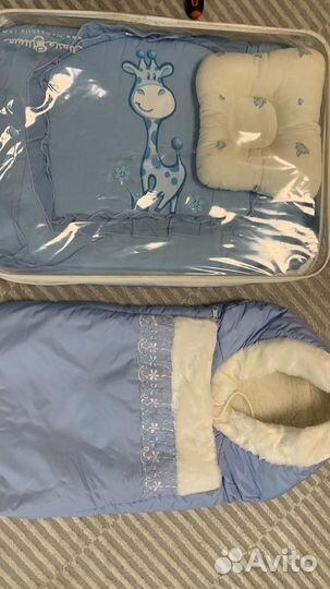 Комплект в кроватку и конверт на выписку