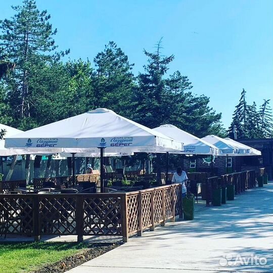 Зонт для кафе 4х4 м