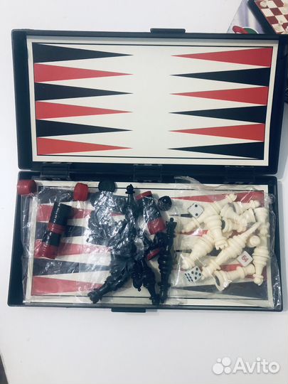 Шахматы 3 в 1, магнитные, дорожные