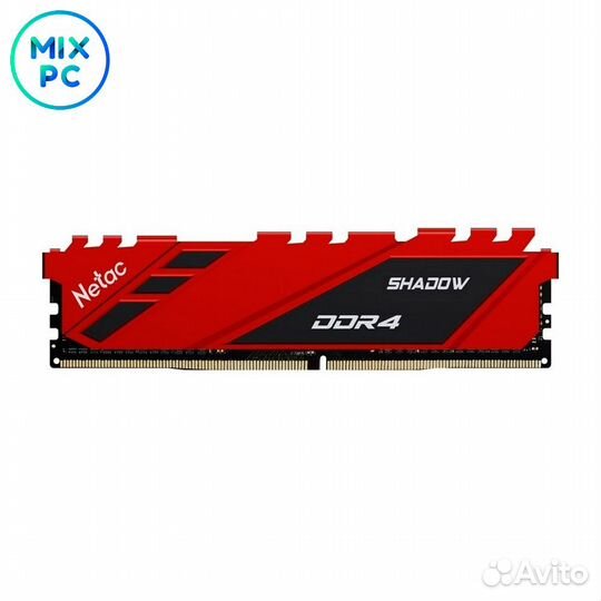 Модуль памяти DDR4 16GB 3200MHz Netac Shadow Red n