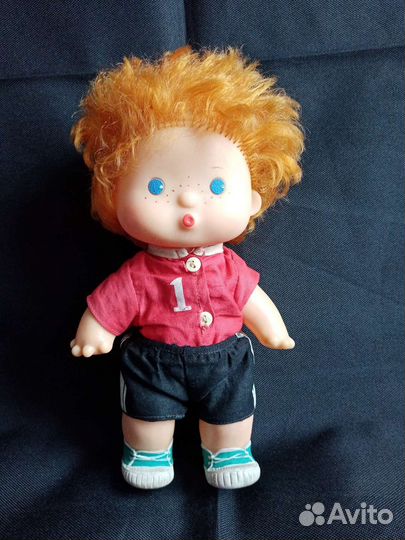 Игрушка пупс мальчик в футболке СССР Олимпиада 80