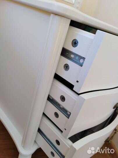 Тумбочка прикроватная, Джульетта, белая