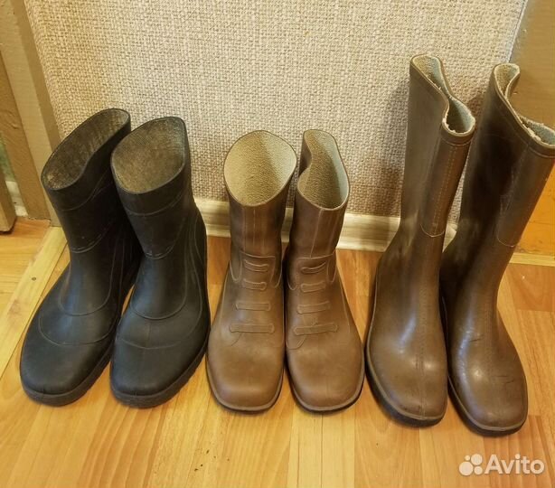 Сапоги резиновые, СССР, размеры 44, 36, 37