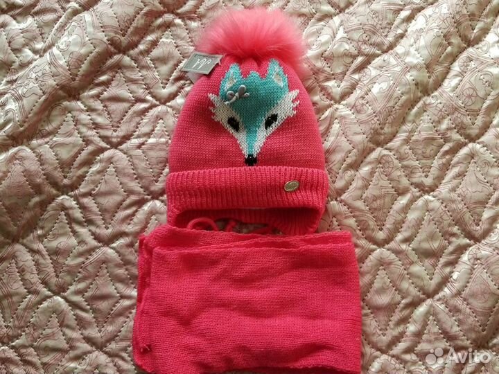 Комплект шапка, шарф